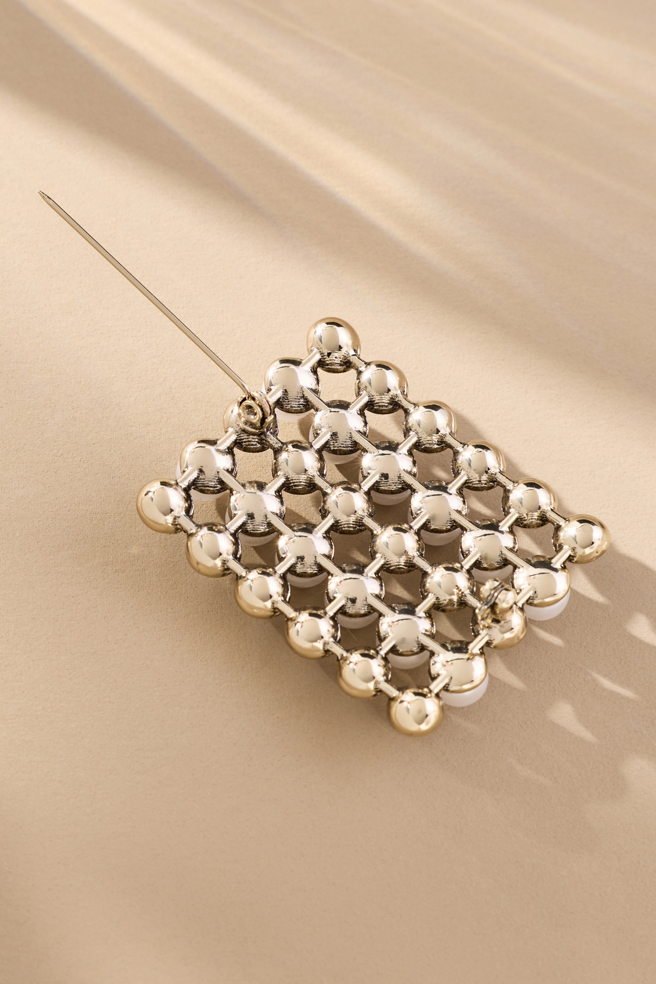 Pearled Crystal Brooch