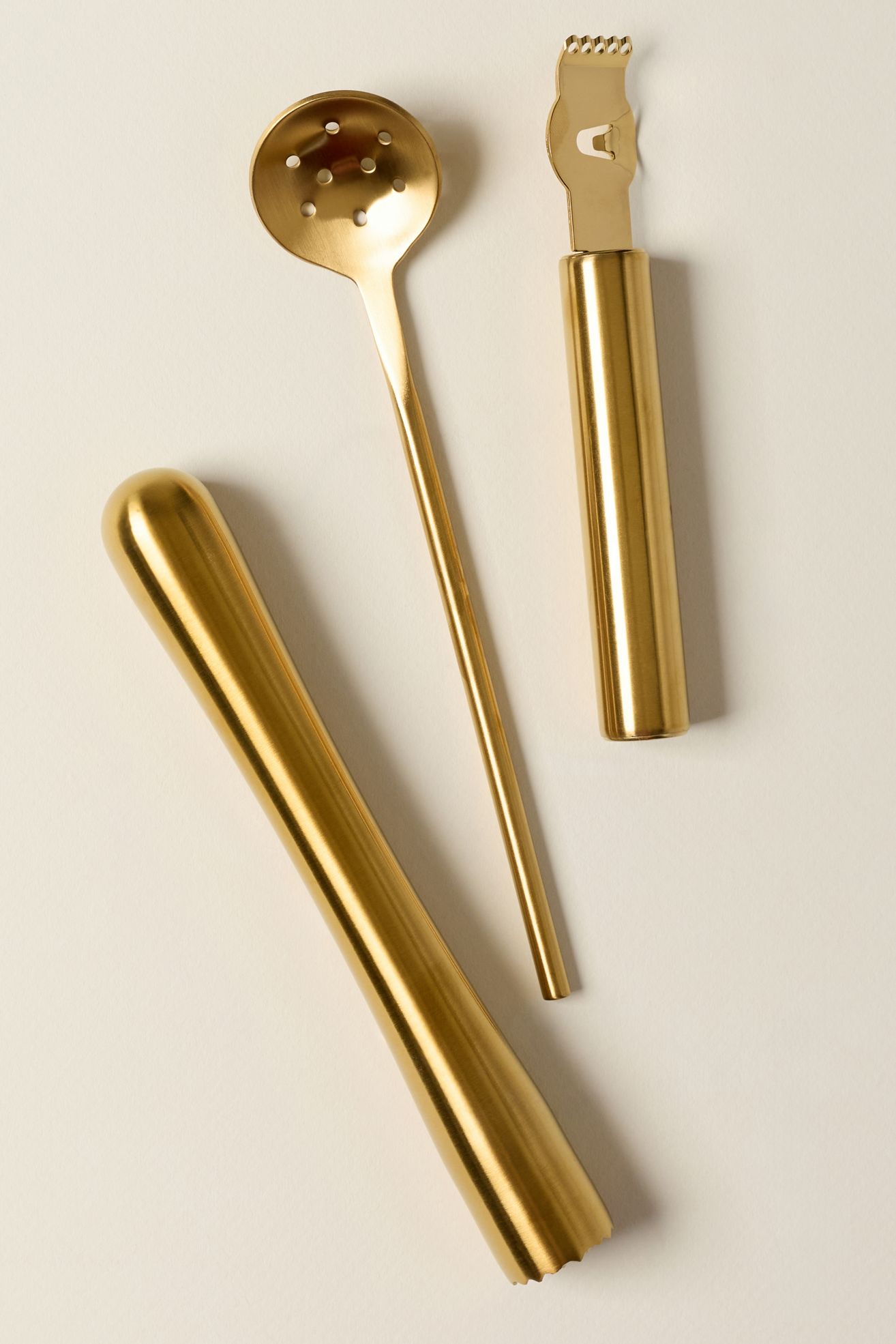 Here's How Bertie Barware Set - Gold, Set Of 3
