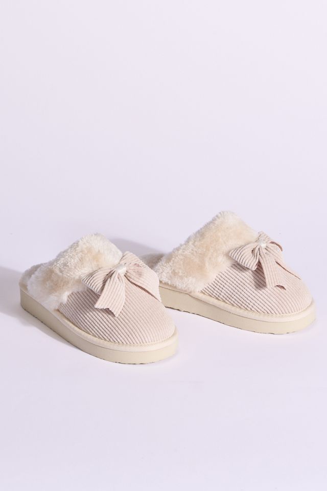 Minnetonka Bow Scuff Slide Slippers #2