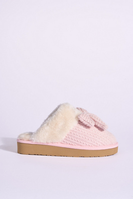 Minnetonka Bowelle Scuff Slide Slippers In Pink