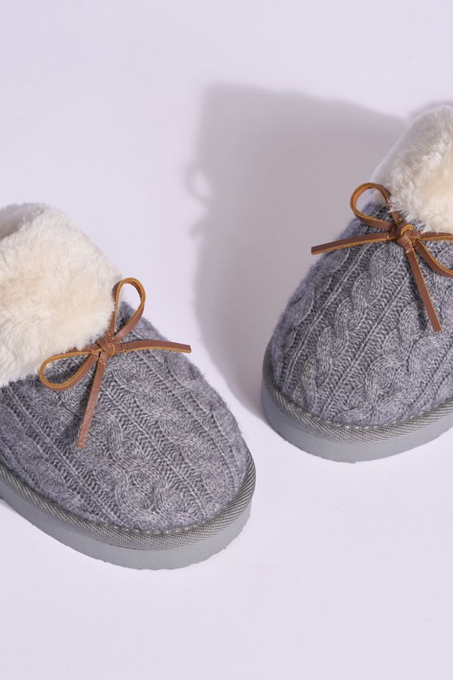 Minnetonka Flurry Bow Scuff Slide Slippers #1