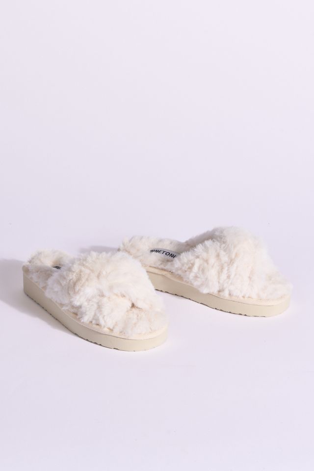 Minnetonka Teddy Crossband Slide Slippers #2