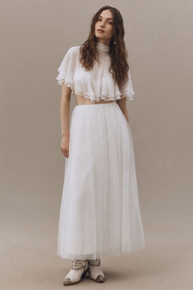 Geisha Designs High-Neck Layered Cape #2