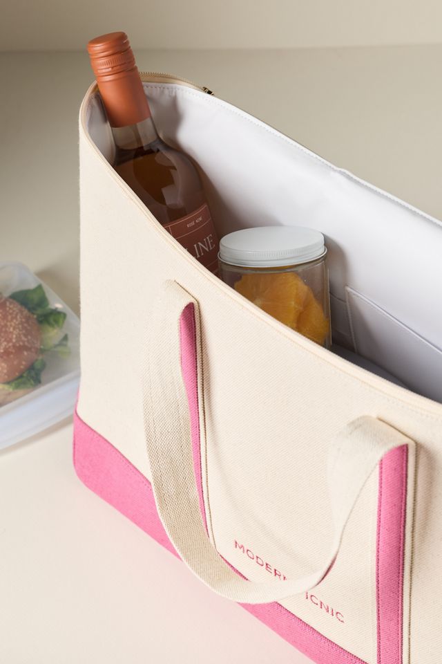 Modern Picnic Canvas Cooler Bag #1