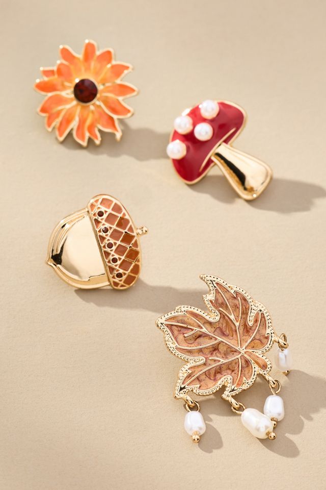 Nature Brooches, Set of 4 #1