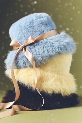 Faux-Fur Bucket Hat