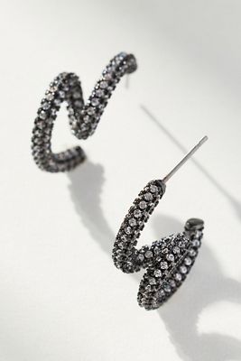 Swirled Crystal Earrings