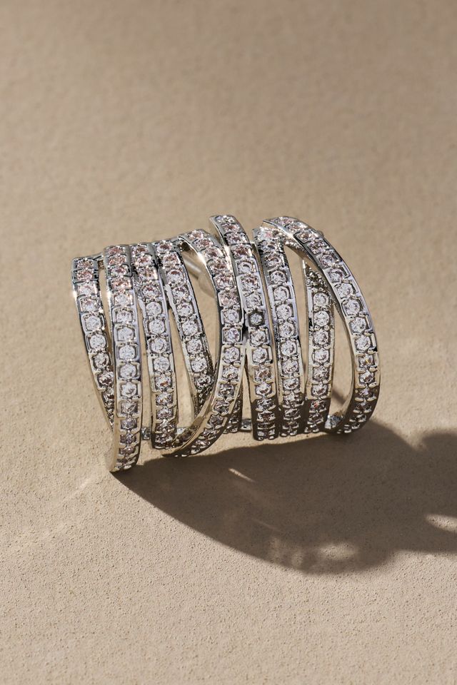 Chunky Pavé Huggie Hoop Earrings #1