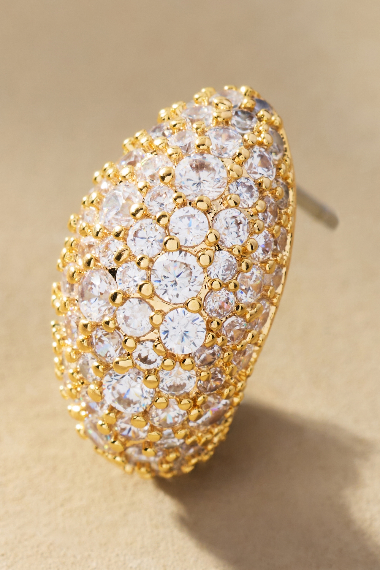 Glitzy Huggie Hoop Earrings