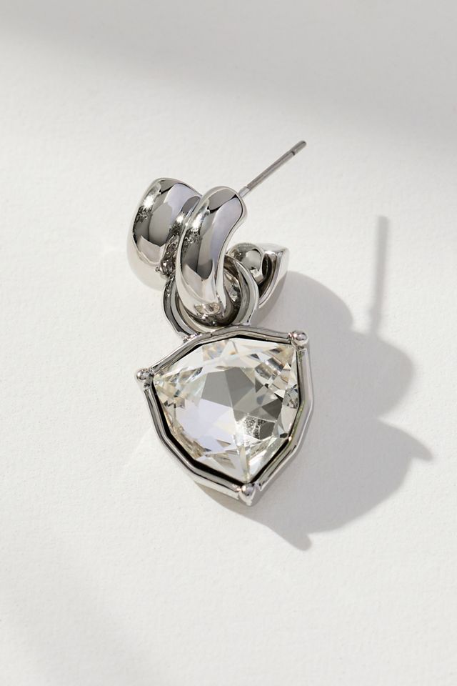 Double Twist Crystal Earrings #1