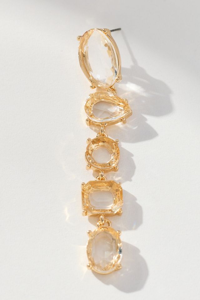 Multi-Crystal Drop Earrings #1