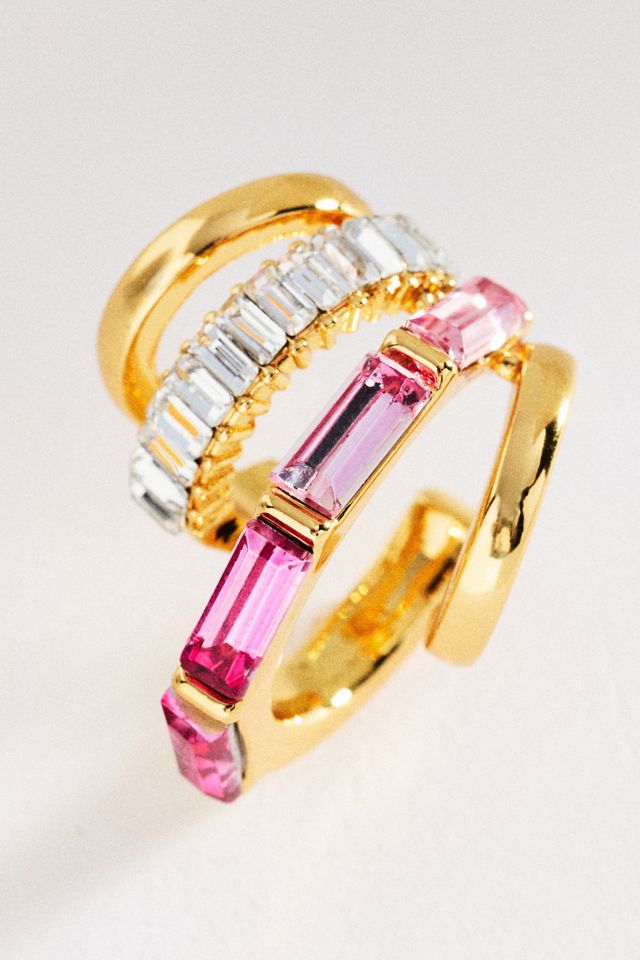 Crystal Multi-Hoop Huggie Earrings #1