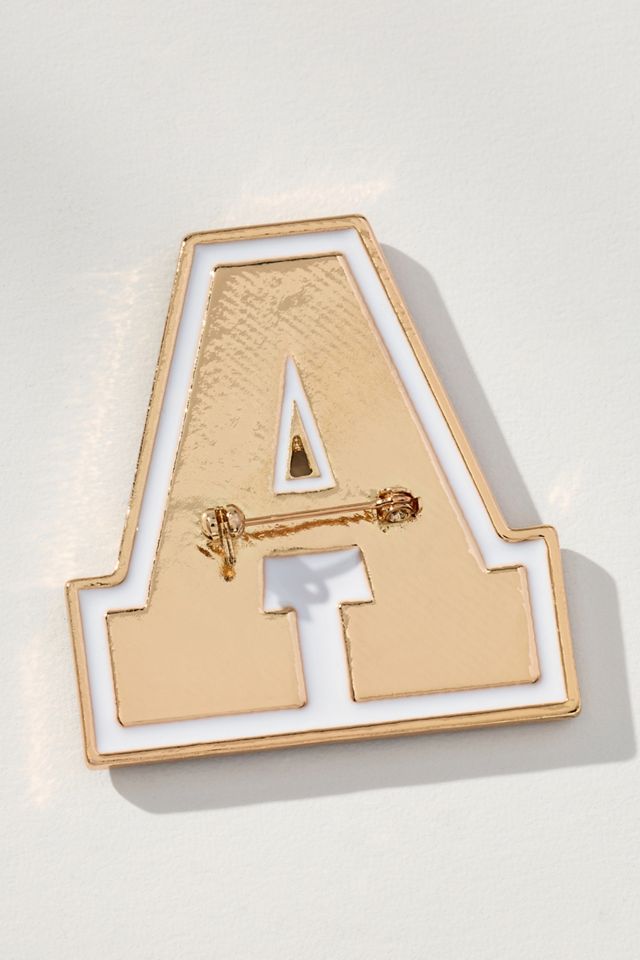 Varsity Monogram Brooch #2