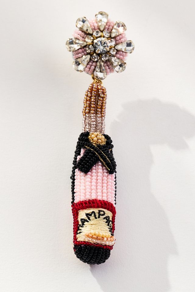 Mignonne Gavigan Rose Champagne Earrings #1