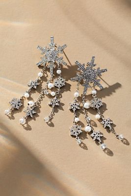 BaubleBar Sparkling Flurry Drop Earrings