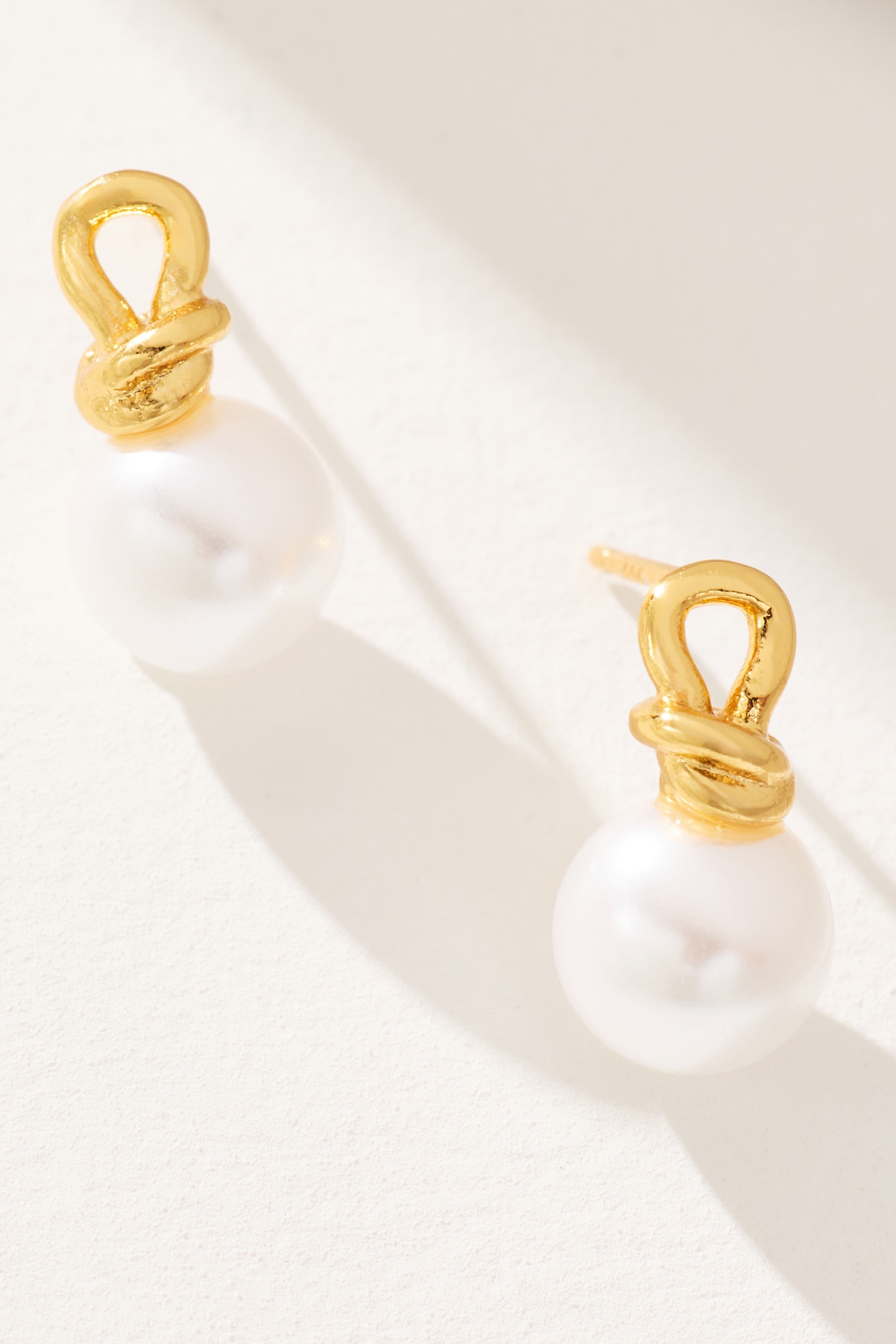Knotted Pearl Earrings