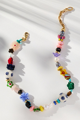 Mignonne Gavigan Emily Beaded Collar Necklace In Multi