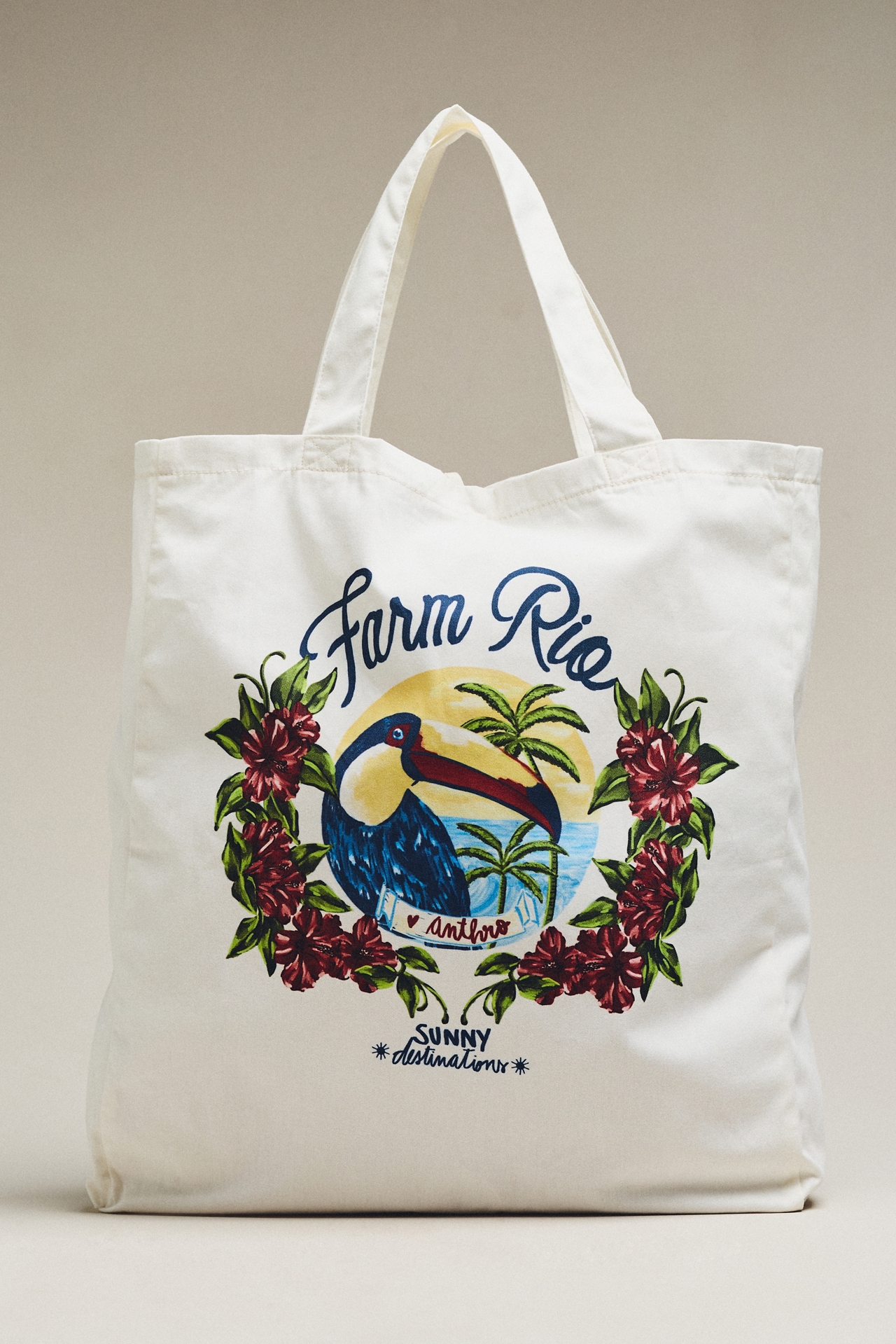 Farm Rio Graphic Cotton Tote Bag