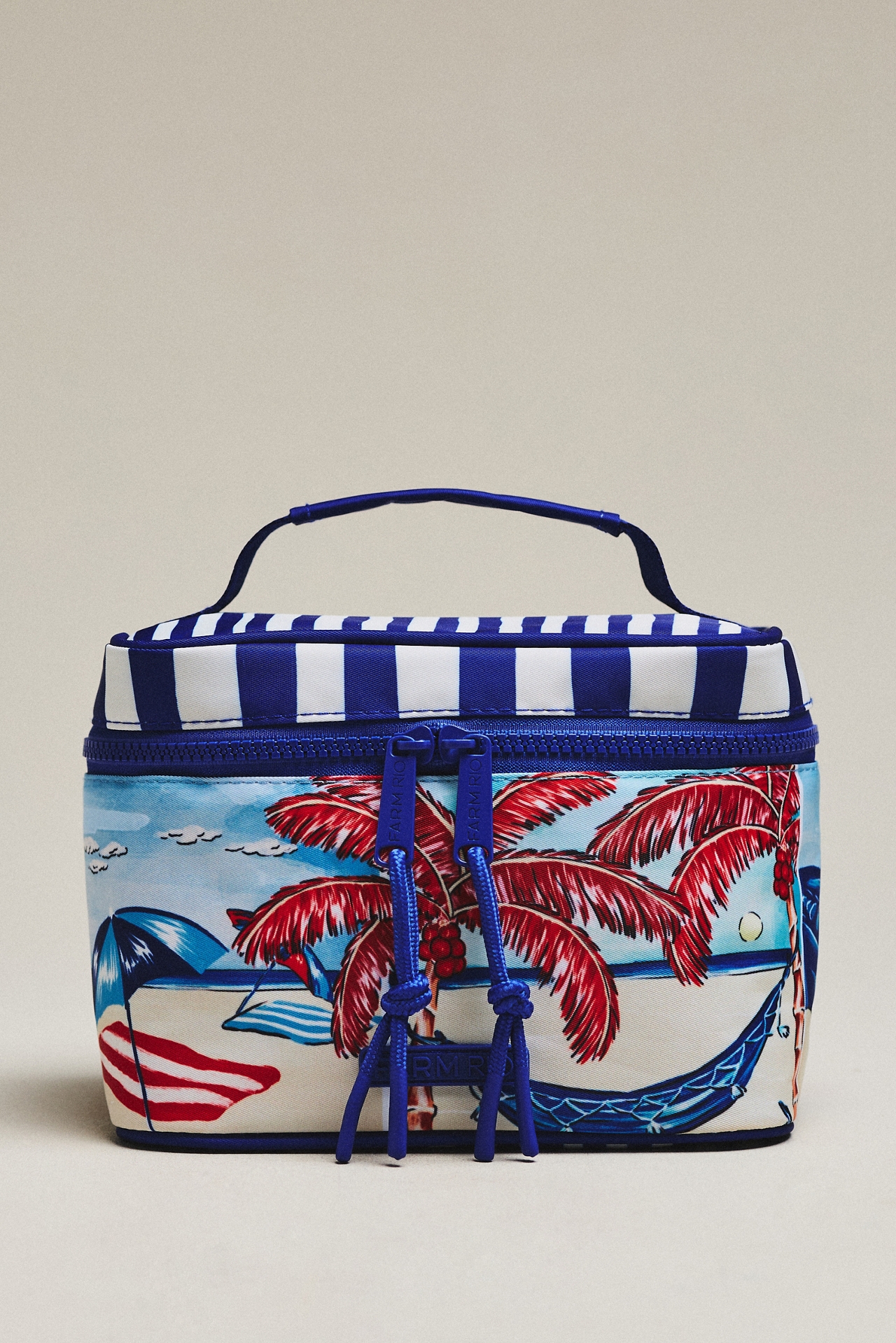 Farm Rio Zip-Top Floral Makeup Bag