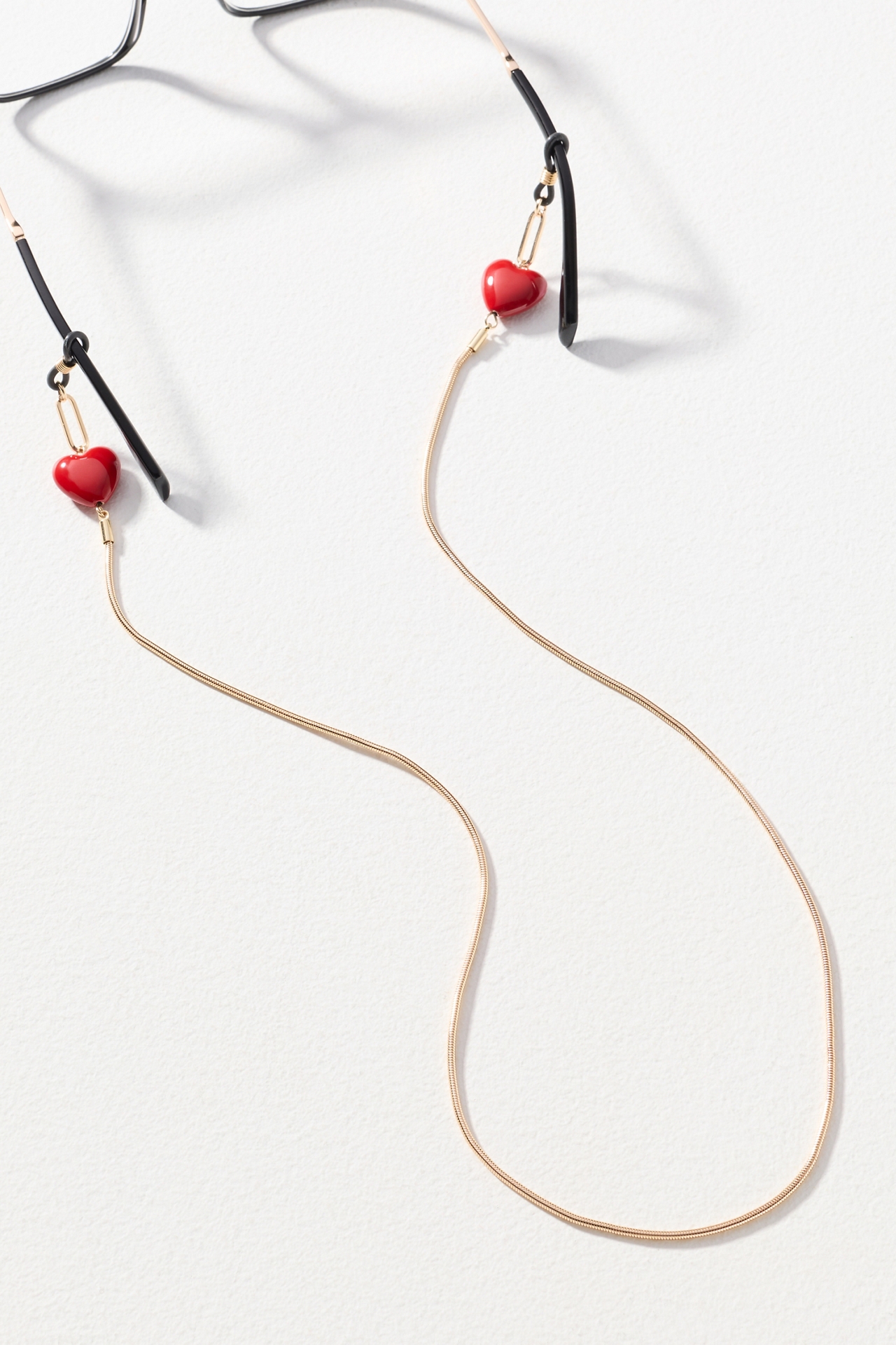 Heart Charm Eyeglass Chain