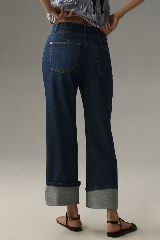 Pilcro Relaxed Cuff Mid-Rise Straight-Leg Jeans #2