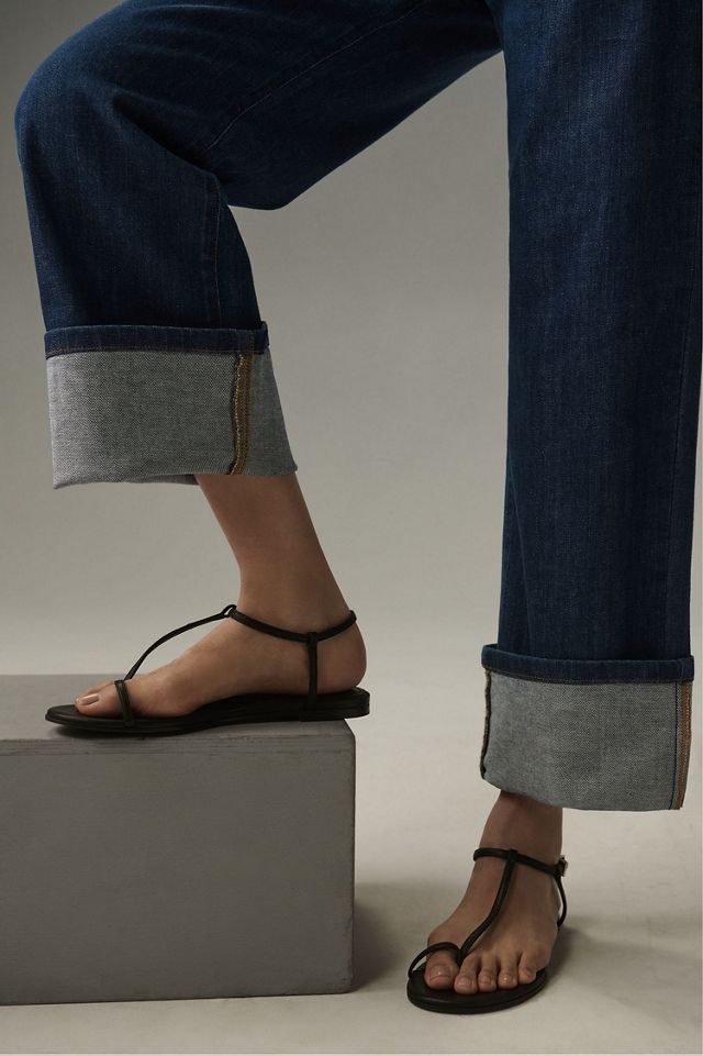Pilcro Relaxed Cuff Mid-Rise Straight-Leg Jeans #4