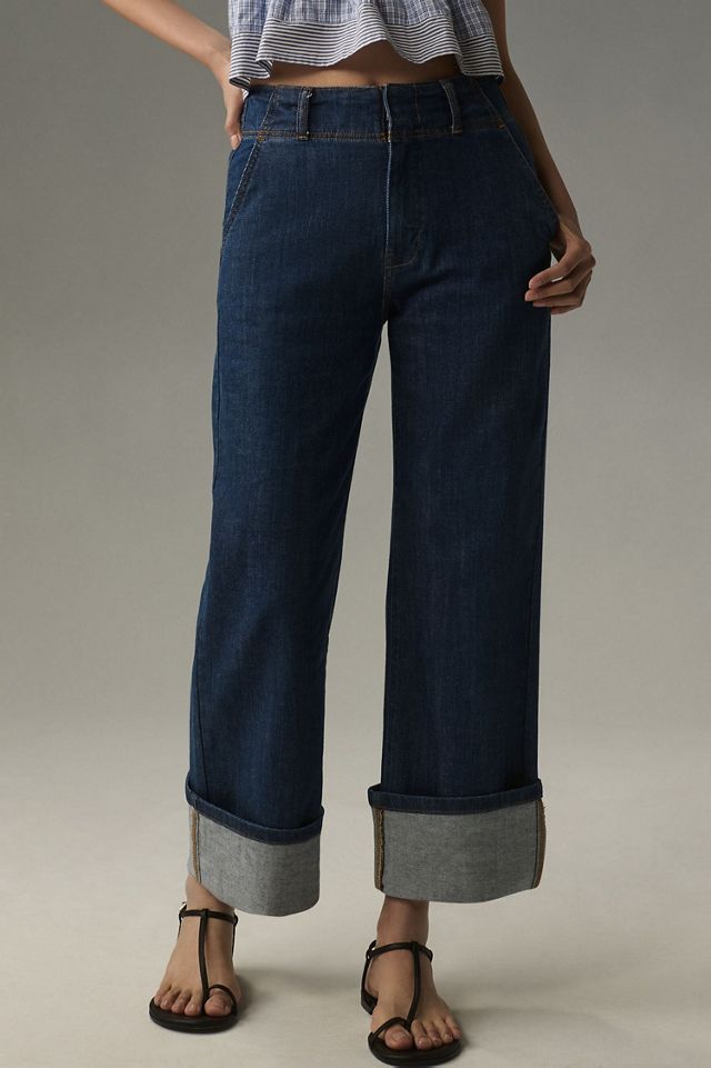 Pilcro Relaxed Cuff Mid-Rise Straight-Leg Jeans #3