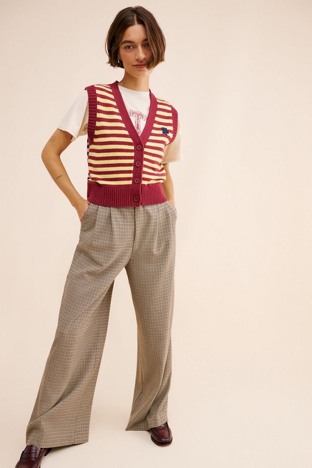 Marimekko Tasaraita Knit Wool Sweater Vest #3