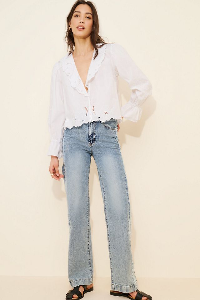Habitual Colorblock Slouchy Straight Leg Jeans #4