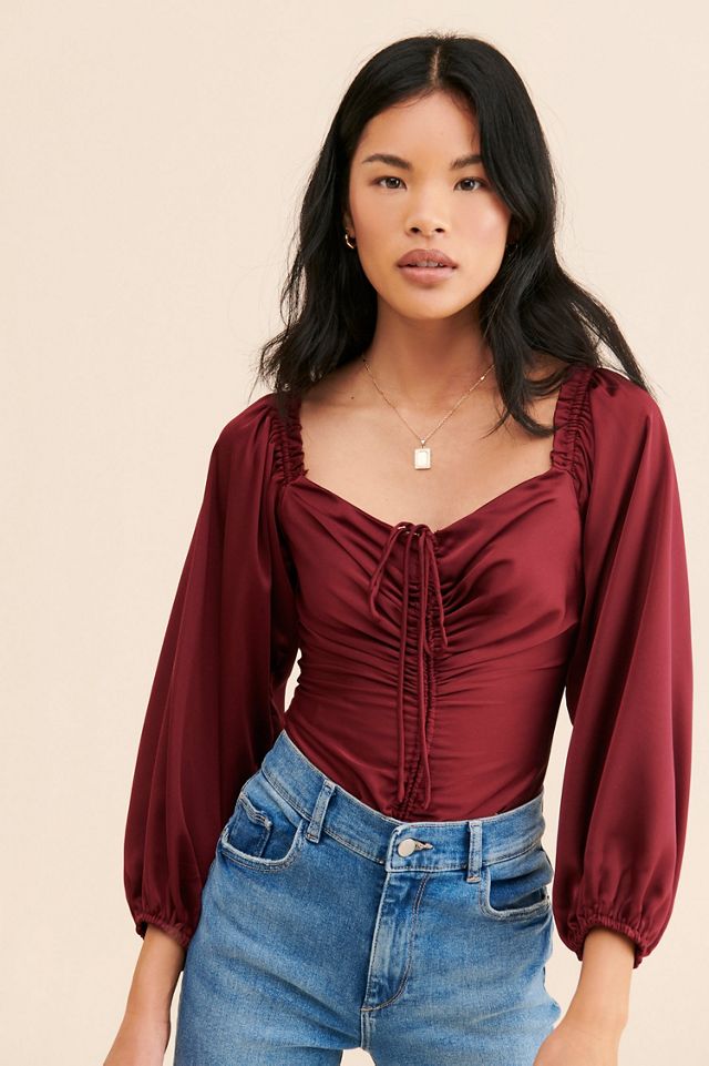 ASTR the Label Silky Cinched Bodysuit #2