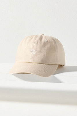 Maeve Embroidered Logo Baseball Cap In Neutral