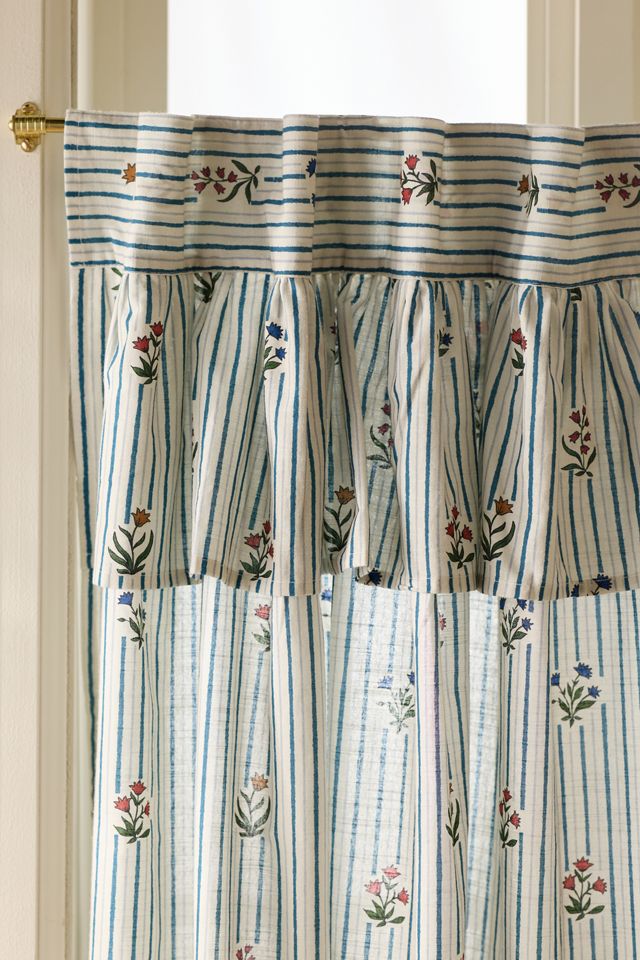 Parker Cotton Printed Valence Cafe Curtain, Set of 2 #1