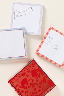 Anthropologie Acrylic Note Block Icons