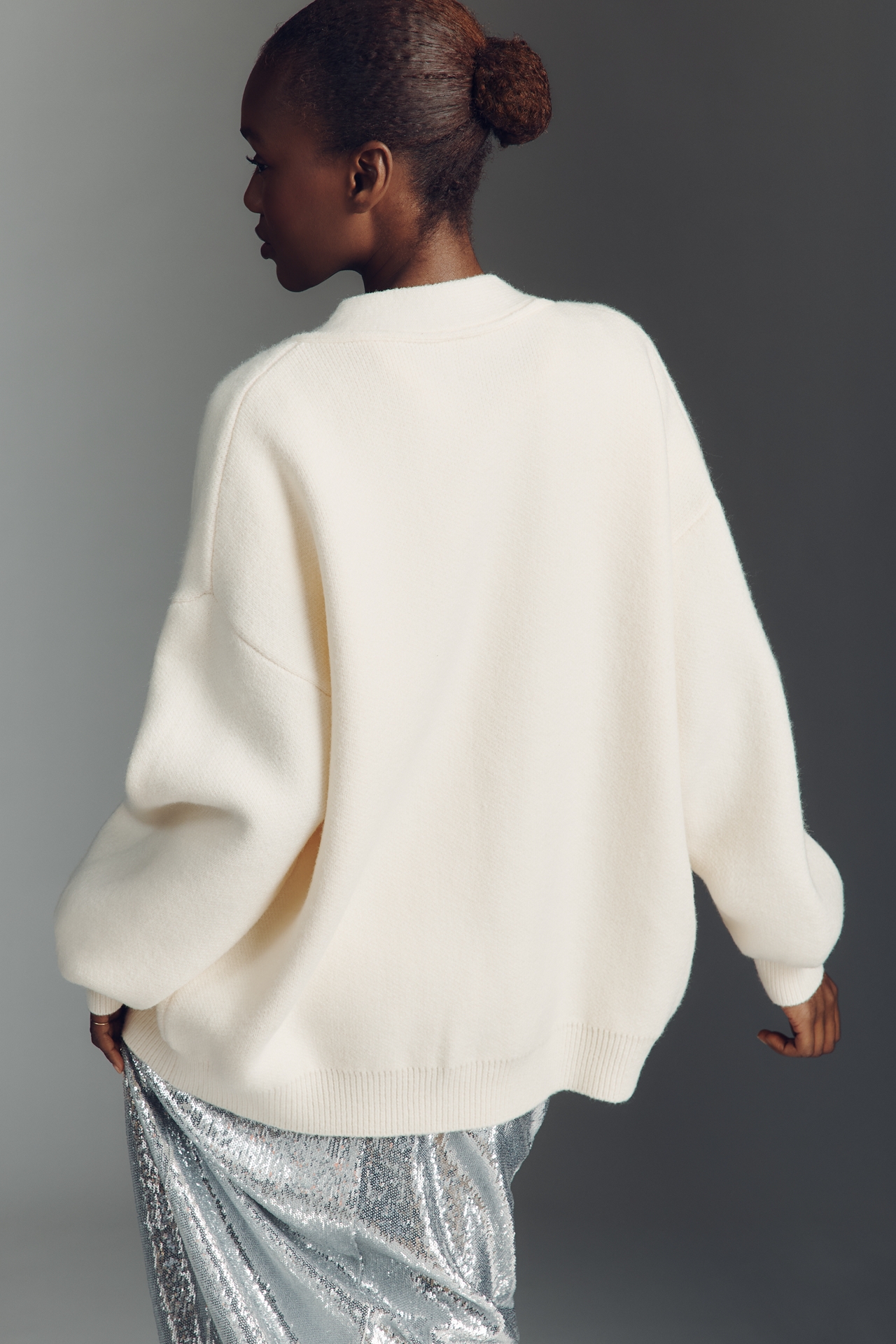 Maeve Logo Cardigan Sweater