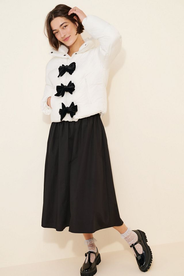 Dot and Lu Wrapped With A Bow Puffer Jacket #3