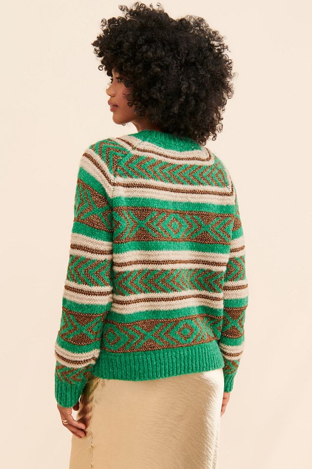 Scotch & Soda Metallic Long-Sleeve Sweater #1