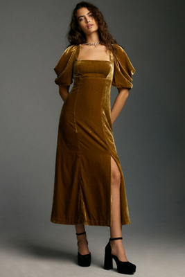 anthropologie red velvet dress Anthropologie | Dresses | By Anthropologie Vneck Velvet Dress