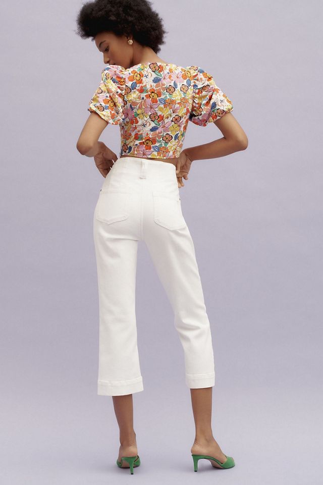 Pilcro Slim 70s High-Rise Crop Straight-Leg Jeans #2