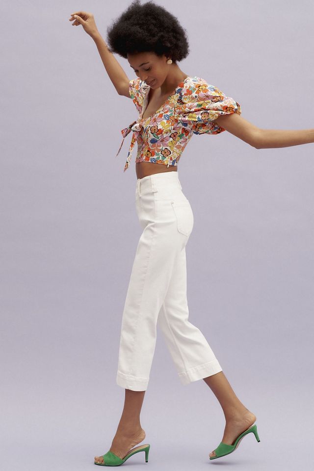 Pilcro Slim 70s High-Rise Crop Straight-Leg Jeans #4