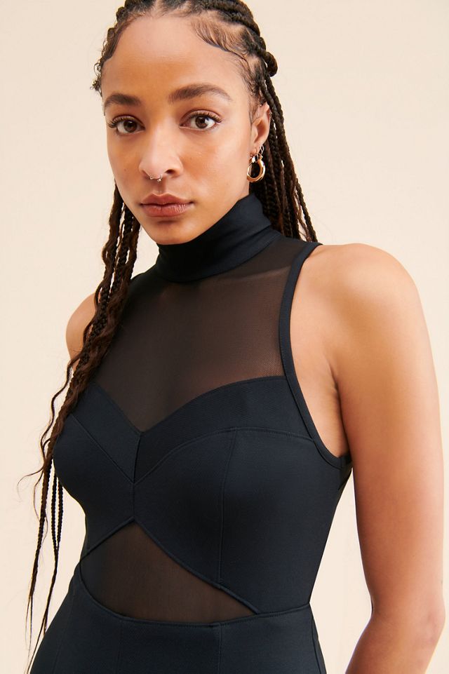 Maeve Sheer Cutout Midi Dress #1