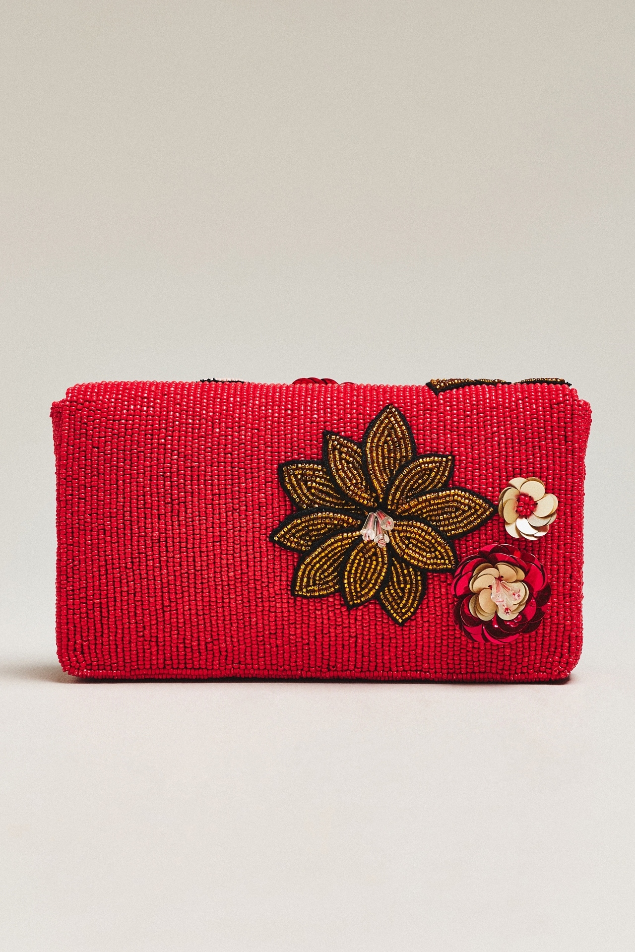 Maeve Beaded 3D Floral Embellished Clutch