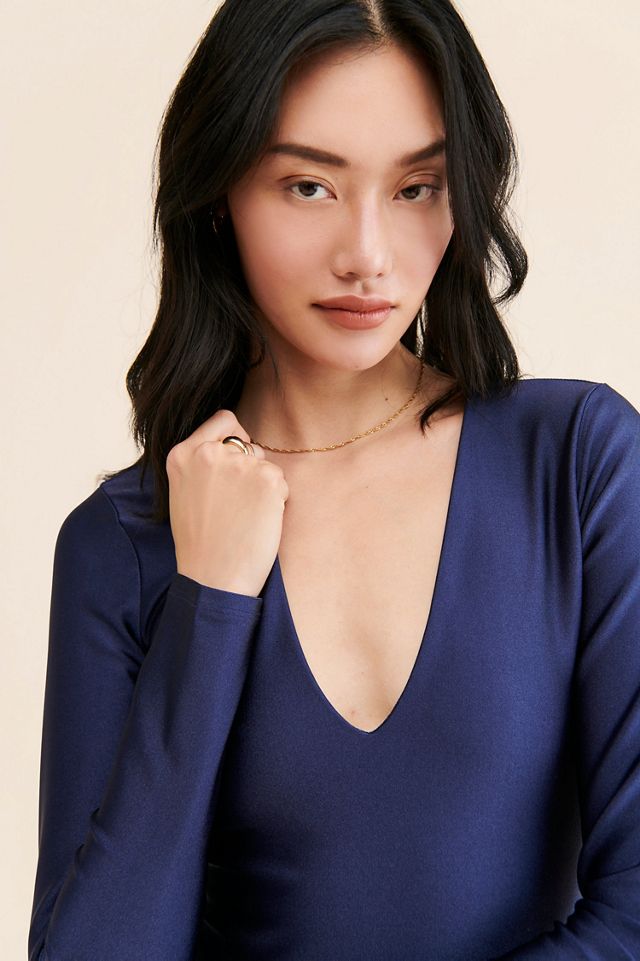 Good American Disco V-Neck Bodysuit #2