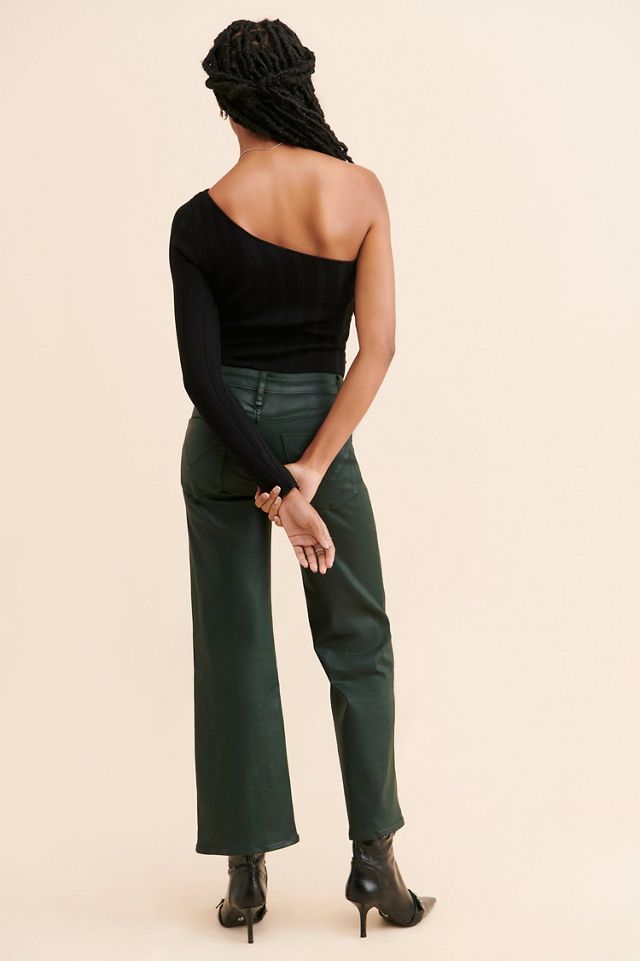 Hudson Rosie High Rise Wide Leg Coated Jeans #1