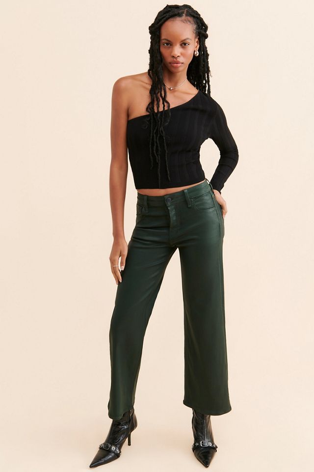 Hudson Rosie High Rise Wide Leg Coated Jeans #3