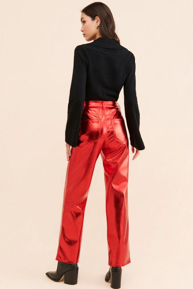 Nuuly x AFRM Bailyn Metallic Jeans #3