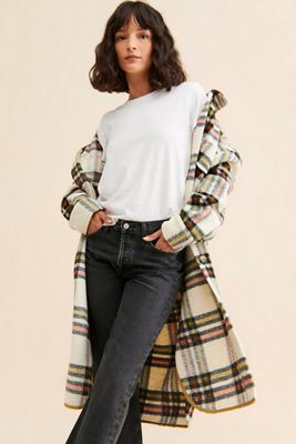 Noize Greta Plaid Shirt Jacket