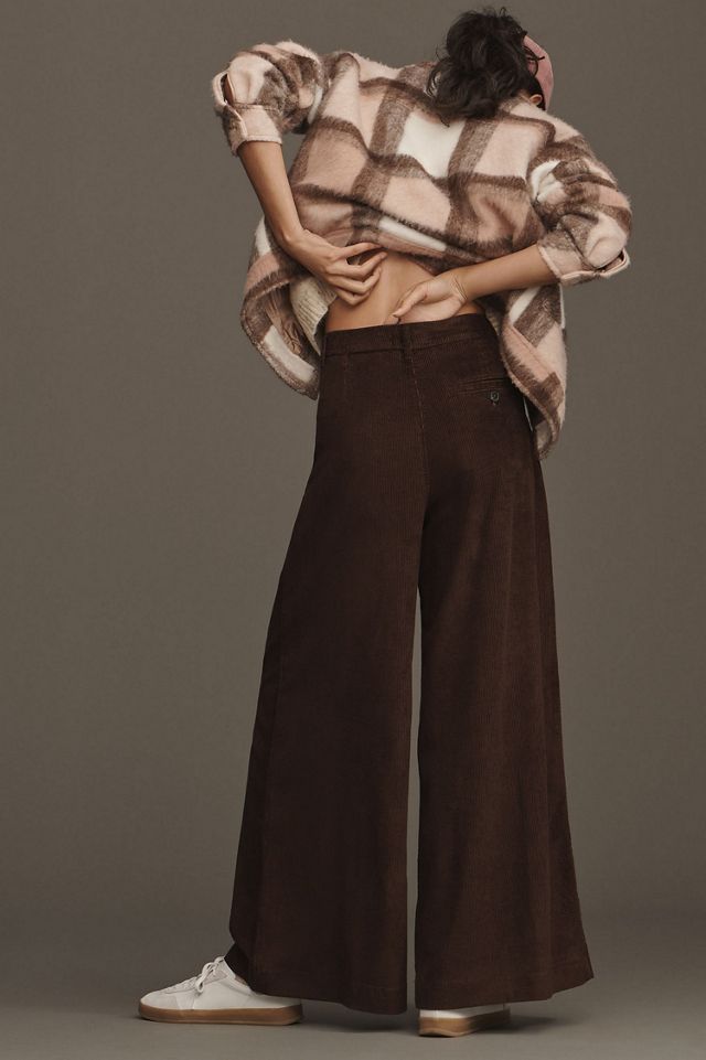 Maeve The Avery Pleated Wide-Leg Trousers: Corduroy Edition #3