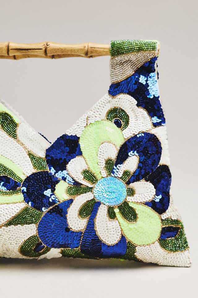 Maeve Beaded Bamboo Hand Bag #2
