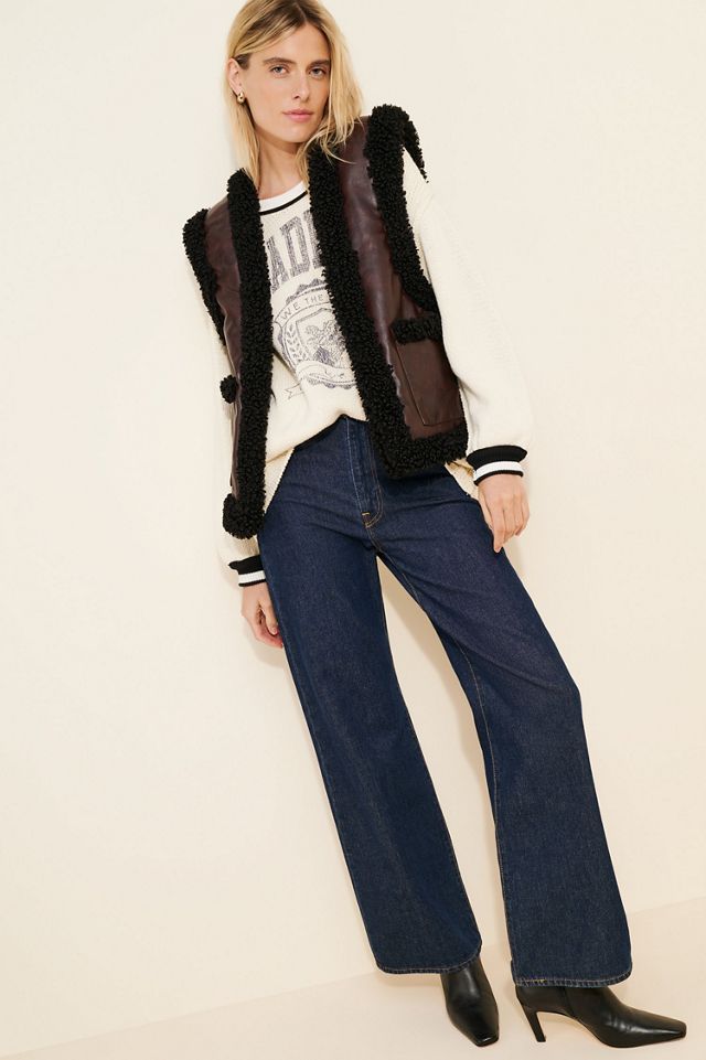 WeWoreWhat Reversible Fuzzy Relaxed Vest #4