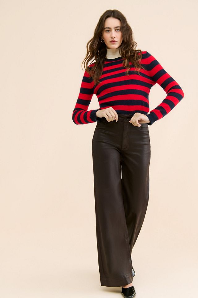 DL1961 Hepburn Wide Leg Coated Jeans #3